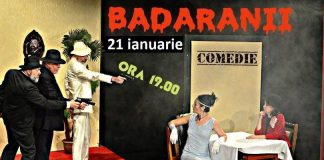 Actorii focșăneni încep reprezentațiile din 2021 cu piesa ”Bădăranii”, un succes al Teatrului Municipal