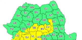 Cod galben de ninsoare în Munții Vrancei