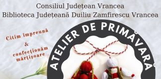 Atelier de primăvară pentru copii, la Centrul de Formare al Bibliotecii Județene