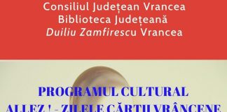 Program cultural la Biblioteca Județeană: ALLEZ! – Zilele Cărții Vrâncene