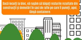 Sfaturi pentru cetățenii din Adjud cu privire la strângerea deșeurilor din construcții și a resturilor vegetale