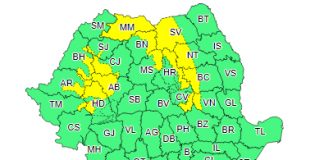Cod galben de viscol la munte. Precipitații mixte, vânt și risc de polei, în majoritatea regiunilor
