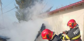 Autoturism ars în Urechești. O femeie a făcut atac de panică