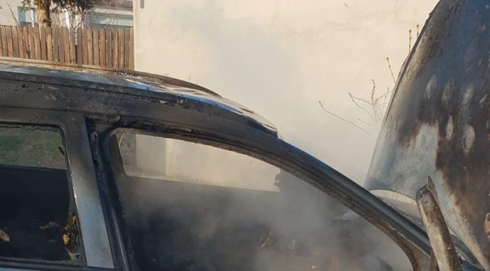 Incendiu auto, în această dimineață, în Focșani
