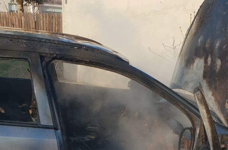 Incendiu auto, în această dimineață, în Focșani