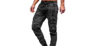 Creează ținute masculine total military în jurul pantalonilor cargo