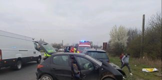 Accident pe E85, la Garoafa