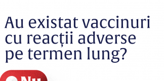 Ministerul Sănătății: nu au existat reacţii adverse pe termen lung după folosirea vaccinurilor