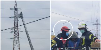 Pompierul care l-a salvat pe tânărul urcat pe un stâlp de înaltă tensiune, desemnat ”Pompierul lunii februarie”