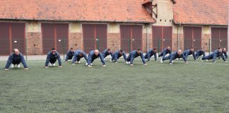 FOTO Antrenamente sportive pentru militarii vrânceni aflați în misiune în Polonia