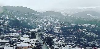 FOTO Ninsoare de aprilie și în Vrancea