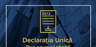 Declarația unică precompletată poate fi descărcată prin intermediul Spațiului Privat Virtual (SPV)