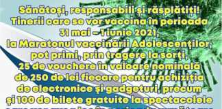 Vaccinare cu premii pentru adolescenții vrânceni