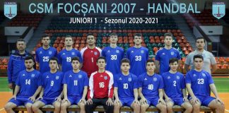 Echipa de handbal juniori 1 a CSM Focșani 2007 s-a calificat la turneul final al Campionatului Național