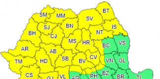 Cod Galben de instabilitate atmosferică în munții Vrancei