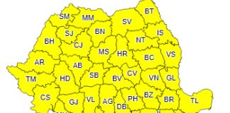 Meteo: marți, cod galben de vânt și ploi