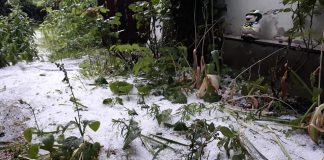 FOTO Grindină la Bordești