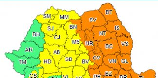 Meteo: codurile portocaliu și galben, prelungite până luni, în Vrancea
