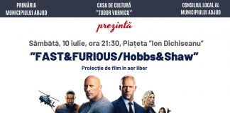Film și muzică populară, în weekend, la Adjud