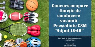Primăria Adjud are nevoie de președinte pentru clubul sportiv
