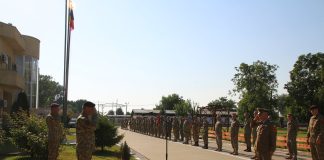 Ceremonie specială la Brigada 282 Focșani: mai mulți tineri militari au fost avansați, un veteran al teatrelor de operații a ieșit la pensie