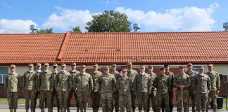 Militarii de la Antiaeriană aflați în misiune au fost înaintați în grad în Polonia