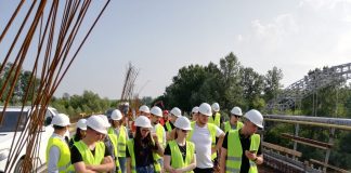 Studenți de la Facultatea de Construcții, în stagiu de practică pe șantiere, inclusiv în Vrancea
