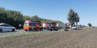 FOTO Primele fotografii de la locul accidentului de pe E85