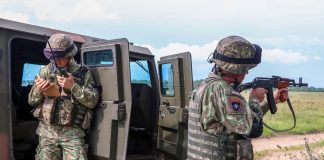 FOTO Antrenamente complexe pentru militarii vrânceni aflați în misiune în Polonia