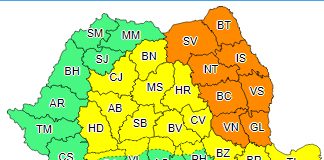 Avertizare de furtuni în județele din Moldova