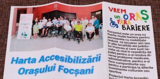 Harta Accesibilizării Orașului Focșani, proiect util persoanelor cu dizabilități