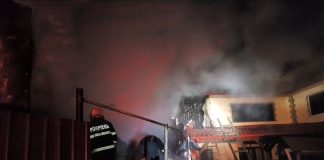 FOTO Un scurtcircuit electric a provocat incendiul de la Spulber