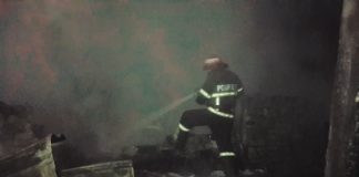 Incendiu într-o gospădărie din Năruja