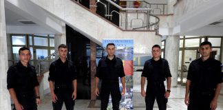 Elevi de la școala militară de subofițeri, în practică la Jandarmeria Vrancea