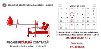 Un nou apel pentru donare de sânge la Centrul de Recoltare Adjud