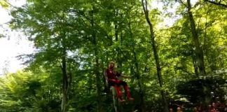 VIDEO Demonstrație a salvamontiștilor vrânceni cu ocazia Zilei Naționale Salvamont