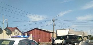 Două autoutilitare s-au ciocnit la ieșirea din Focșani spre Golești
