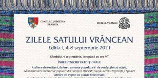 Satul vrâncean va fi sărbătorit, în premieră, la Zilele Satului Vrâncean