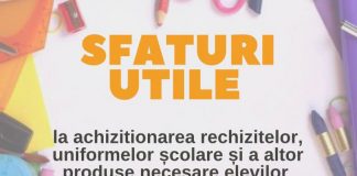 ANPC: Sfaturi utile la achiziționarea rechizitelor, uniformelor școlare și a altor produse textile necesare școlarilor