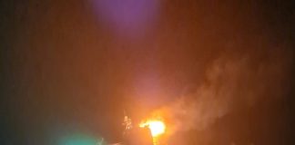 Incendiu la un mare depozit de cereale, aproape de Adjud