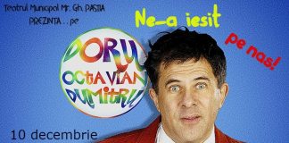 Doru Octavian Dumitru revine la Focșani, cu un ”One Man Show” incendiar