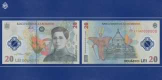 Ecaterina Teodoroiu și Mausoleul Eroilor din Mărășești pe bancnota de 20 de lei