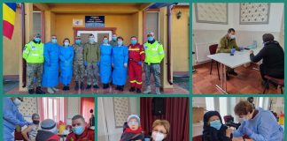Echipele mobile ale Spitalului Militar Focșani au vaccinat astăzi oameni din comuna Ciorăști