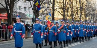 Jandarmii vrânceni, la ceremonialul militar dedicat Zilei Naționale a României