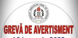 Grevă de avertisment, astăzi, în unitățile de învățământ