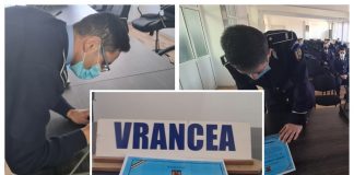 Noii polițiști încadrați din sursă externă au depus jurământul la sediul IPJ Vrancea