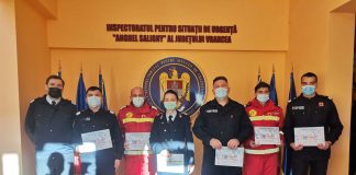 FOTO Pompierii vrânceni participanți la Ștafeta Veteranilor, medaliați de Principele Radu