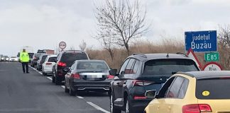 Trafic îngreunat pe DN2, în Buzău, aproape de limita cu județul Vrancea