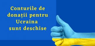 IGSU a deschis conturi speciale în scopul colectării donațiilor aferente ajutoarelor umanitare pentru Ucraina