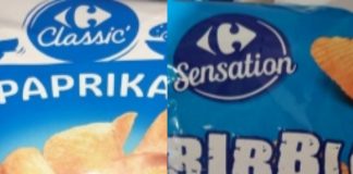 Carrefour retrage de pe piață două sortimente de chipsuri